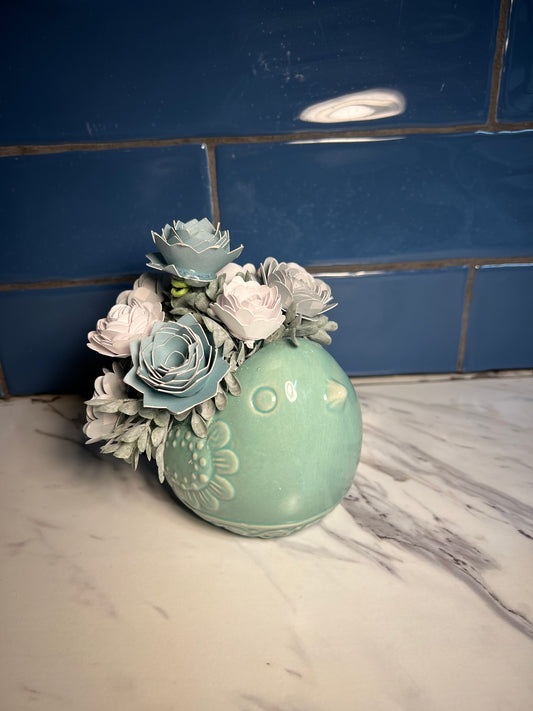 Ceramic Green Bird 1