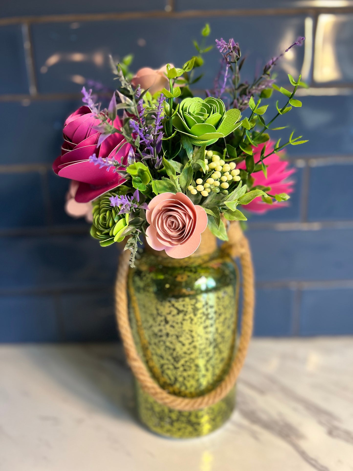 Green Mercury vase